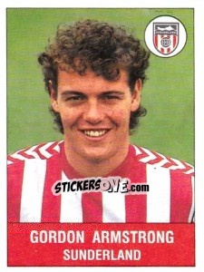 Sticker Gordon Armstrong - UK Football 1990-1991 n. 313 - Panini
