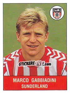 Sticker Marco Gabbiadini - UK Football 1990-1991 n. 314 - Panini