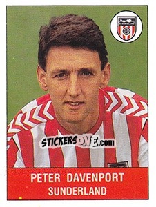 Figurina Peter Davenport - UK Football 1990-1991 - Panini