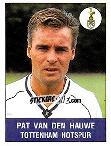 Sticker Pat van den Hauwe - UK Football 1990-1991 - Panini
