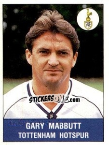 Sticker Gary Mabbutt - UK Football 1990-1991 - Panini