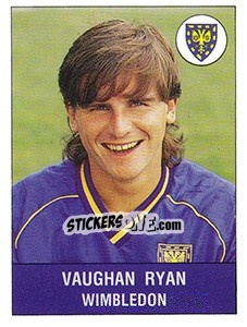Sticker Vaughan Ryan - UK Football 1990-1991 - Panini