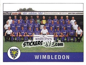 Sticker Team - UK Football 1990-1991 - Panini