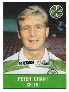 Figurina Peter Grant - UK Football 1990-1991 n. 375 - Panini