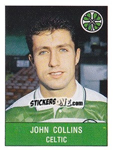 Sticker John Collins - UK Football 1990-1991 n. 380 - Panini