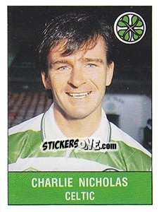 Figurina Charlie Nicholas - UK Football 1990-1991 - Panini