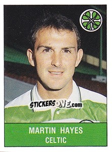 Figurina Martin Hayes - UK Football 1990-1991 - Panini