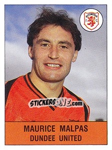 Sticker Maurice Malpas - UK Football 1990-1991 - Panini