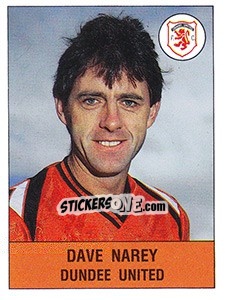 Figurina Dave Narey - UK Football 1990-1991 - Panini