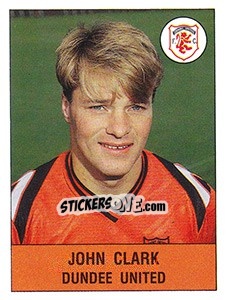Figurina John Clark - UK Football 1990-1991 - Panini