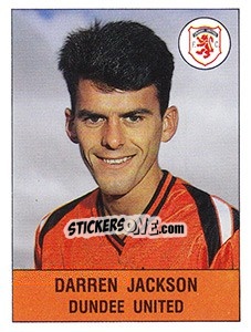 Sticker Darren Jackson - UK Football 1990-1991 n. 391 - Panini