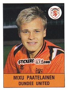 Figurina Mixu Paatelainen - UK Football 1990-1991 - Panini