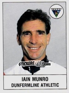 Sticker Iain Munro - UK Football 1990-1991 - Panini