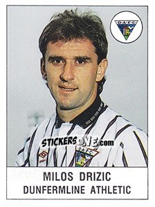 Cromo Milos Drizic - UK Football 1990-1991 - Panini