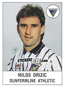 Figurina Milos Drizic - UK Football 1990-1991 n. 404 - Panini