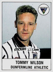 Sticker Tommy Wilson - UK Football 1990-1991 n. 406 - Panini