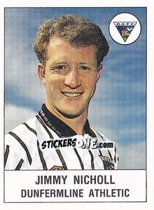 Figurina Jimmy Nicholl - UK Football 1990-1991 - Panini