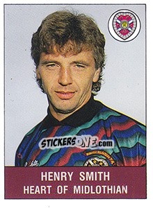 Figurina Henry Smith - UK Football 1990-1991 - Panini