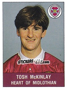 Sticker Tosh McKinlay - UK Football 1990-1991 n. 422 - Panini