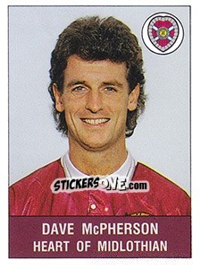 Sticker Dave McPherson - UK Football 1990-1991 n. 423 - Panini