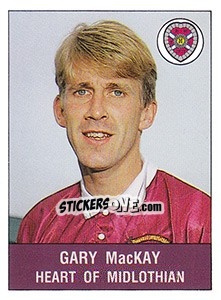 Sticker Gary MacKay - UK Football 1990-1991 - Panini