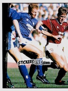 Sticker Action (puzzle 1) - UK Football 1990-1991 - Panini