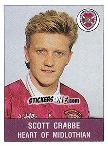 Sticker Scott Crabbe - UK Football 1990-1991 - Panini