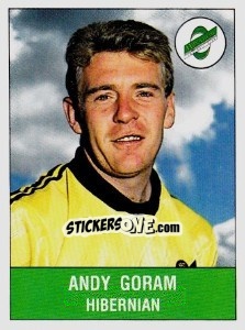 Sticker Andy Goram - UK Football 1990-1991 n. 437 - Panini