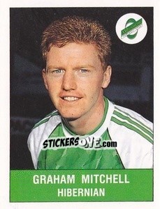 Figurina Graham Mitchell - UK Football 1990-1991 - Panini