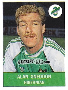 Sticker Alan Sneddon - UK Football 1990-1991 - Panini