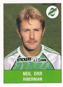Figurina Neil Orr - UK Football 1990-1991 - Panini