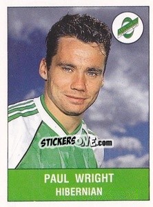 Figurina Paul Wright - UK Football 1990-1991 - Panini