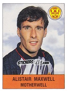 Sticker Alistair Maxwell - UK Football 1990-1991 n. 454 - Panini