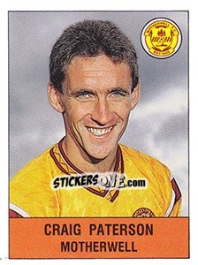Sticker Craig Paterson - UK Football 1990-1991 n. 455 - Panini