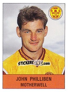 Sticker John Philliben - UK Football 1990-1991 - Panini