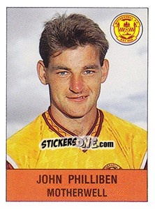 Sticker John Philliben - UK Football 1990-1991 n. 458 - Panini