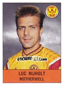Sticker Luc Nijholt - UK Football 1990-1991 - Panini