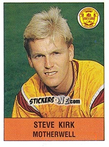 Figurina Steve Kirk - UK Football 1990-1991 - Panini