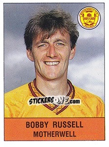 Figurina Bobby Russell - UK Football 1990-1991 - Panini