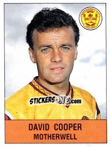 Figurina David Cooper - UK Football 1990-1991 - Panini