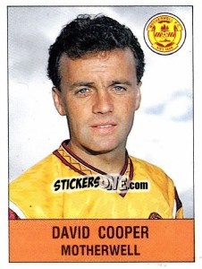 Sticker David Cooper - UK Football 1990-1991 n. 466 - Panini
