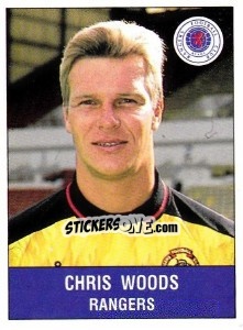 Figurina Chris Woods - UK Football 1990-1991 - Panini