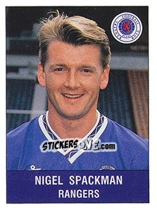 Sticker Nigel Spackman - UK Football 1990-1991 - Panini