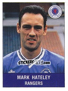 Cromo Mark Hateley - UK Football 1990-1991 - Panini