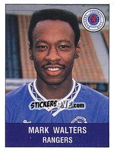 Sticker Mark Walters - UK Football 1990-1991 - Panini