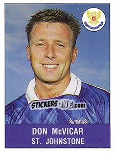 Cromo Don McVicar - UK Football 1990-1991 - Panini