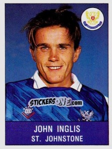 Sticker John Inglis - UK Football 1990-1991 n. 492 - Panini