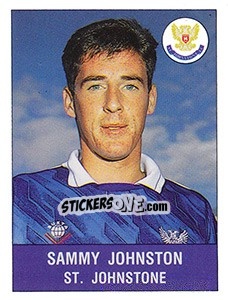 Sticker Sammy Johnston - UK Football 1990-1991 - Panini