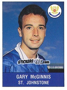 Sticker Gary McGinnis - UK Football 1990-1991 - Panini