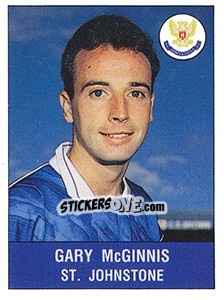 Sticker Gary McGinnis - UK Football 1990-1991 n. 494 - Panini